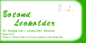 botond leopolder business card